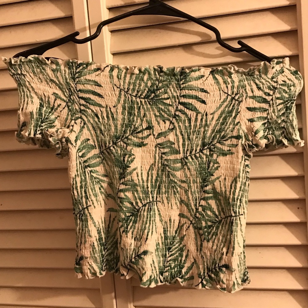 Forever 21 off the shoulder crop top
